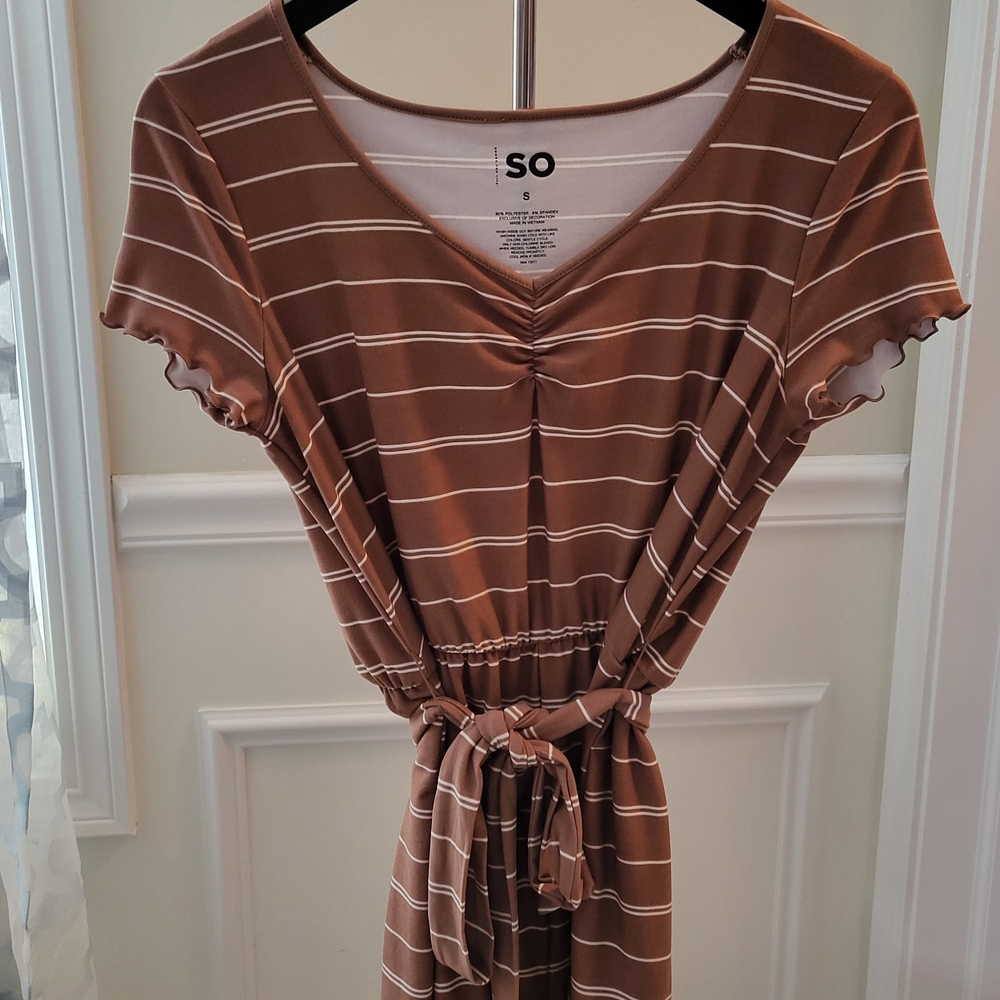 Sonoma Goods Brown & White Romper